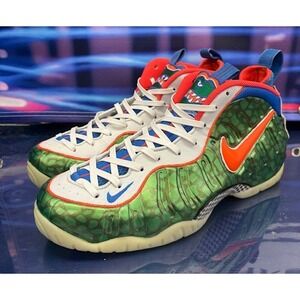 Custom Foamposites 1 of 68 pairs Green White Gators Swamp Mens sneakers size 14